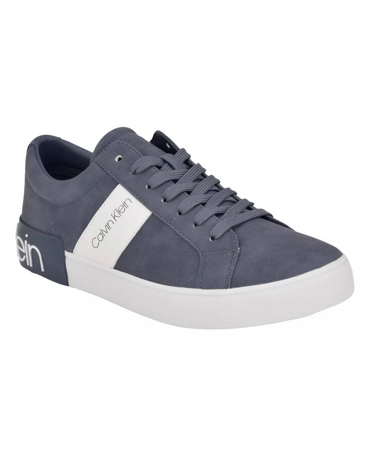 Men's Roydan Round Toe Lace-Up Sneakers Gray - 1