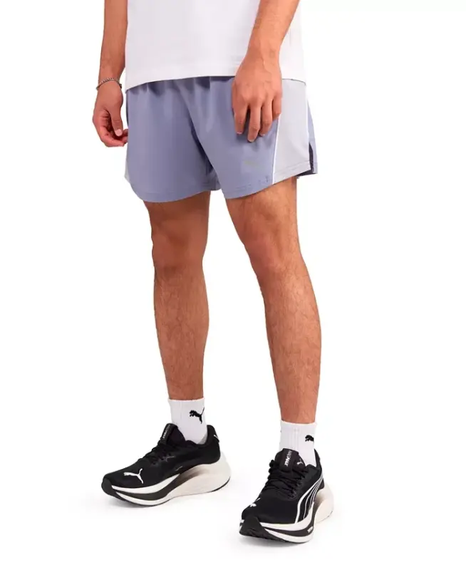 Men's Run Velocity Active Shorts - Gray Sky - 1