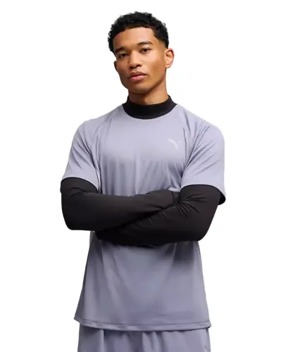 Men's Run Velocity T-Shirt - Gray Sky - 1