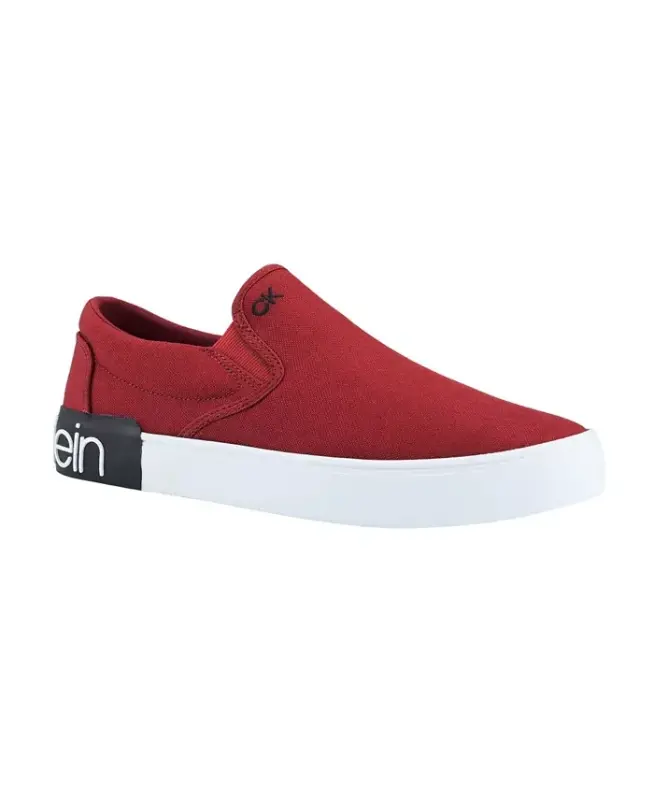 Men's Ryor Casual Slip-On Sneakers - Chili Pepper - CALVIN KLEIN