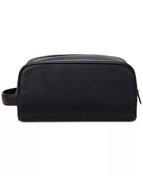 Men's Saffiano Leather Travel Case Black - 2