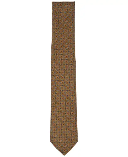 Men's Salton Geo-Pattern Tie, Exclusively at Modazone - Cognac - ALFANI (1)