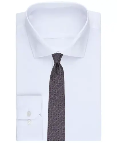 Men's Salton Geo-Pattern Tie, Exclusively at Modazone - Purple - 3