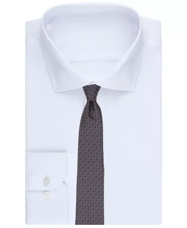Men's Salton Geo-Pattern Tie, Exclusively at Modazone - Purple - 3