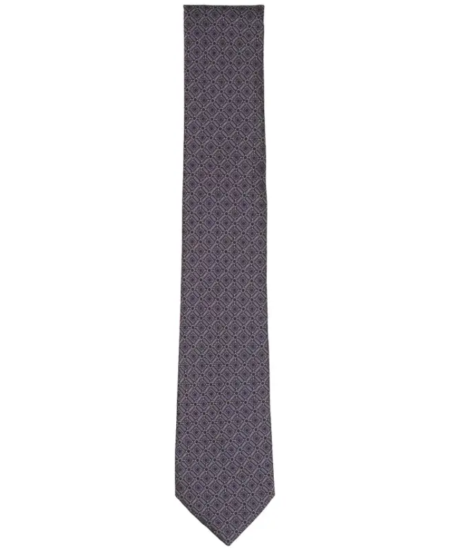Men's Salton Geo-Pattern Tie, Exclusively at Modazone - Purple - 2