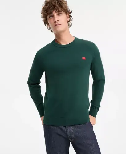 Men's San Cassius Logo Sweater, Created for Modazone - Open Green - 1