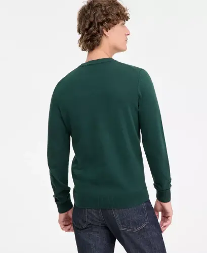 Men's San Cassius Logo Sweater, Created for Modazone - Open Green - 4
