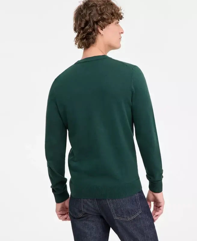 Men's San Cassius Logo Sweater, Created for Modazone - Open Green - 4