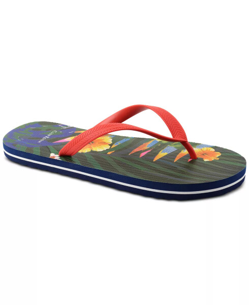 Men's Santino Flip-Flop Sandal, Created for Modazone Navy Floral - 4