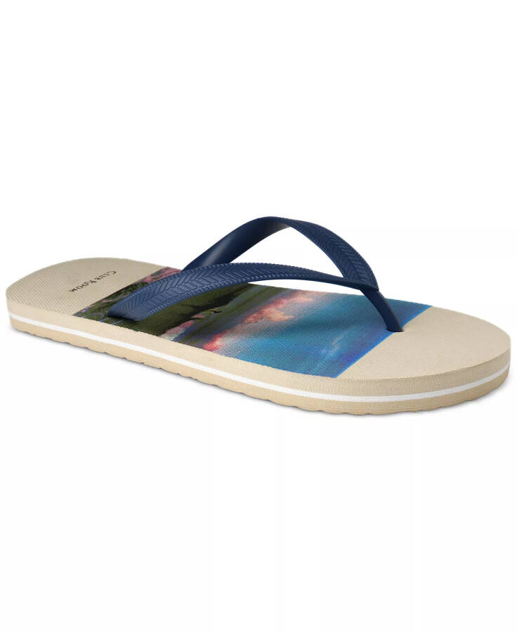 Men's Santino Flip-Flop Sandal, Created for Modazone Ocean Print - 4