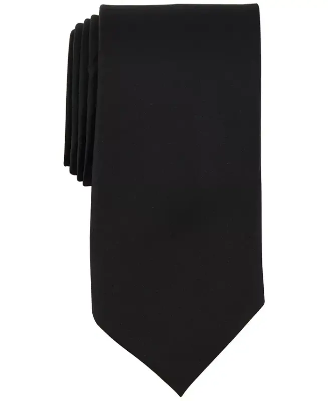 Men's Sapphire Solid Tie-Black - 1