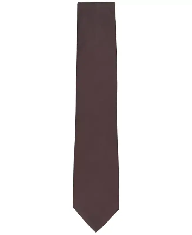 Men's Sapphire Solid Tie - Chocolate - 2