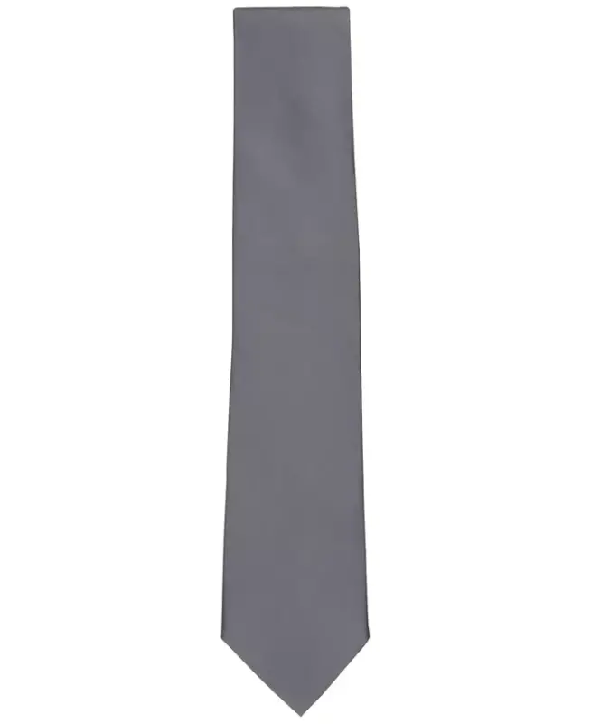 Men's Sapphire Solid Tie-Grey - 2