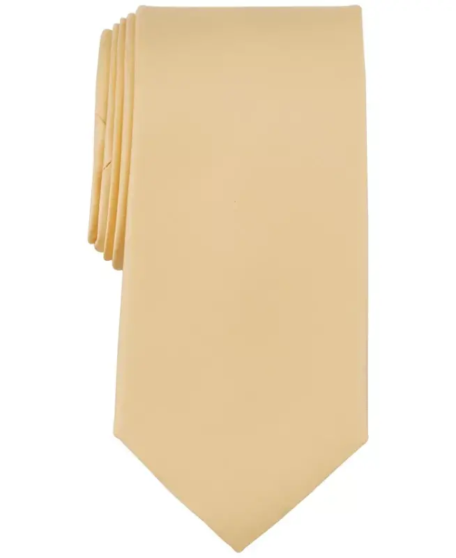Men's Sapphire Solid Tie-Yellow - 1