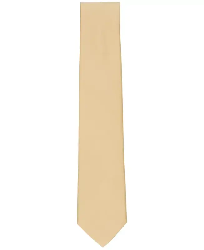 Men's Sapphire Solid Tie-Yellow - 2