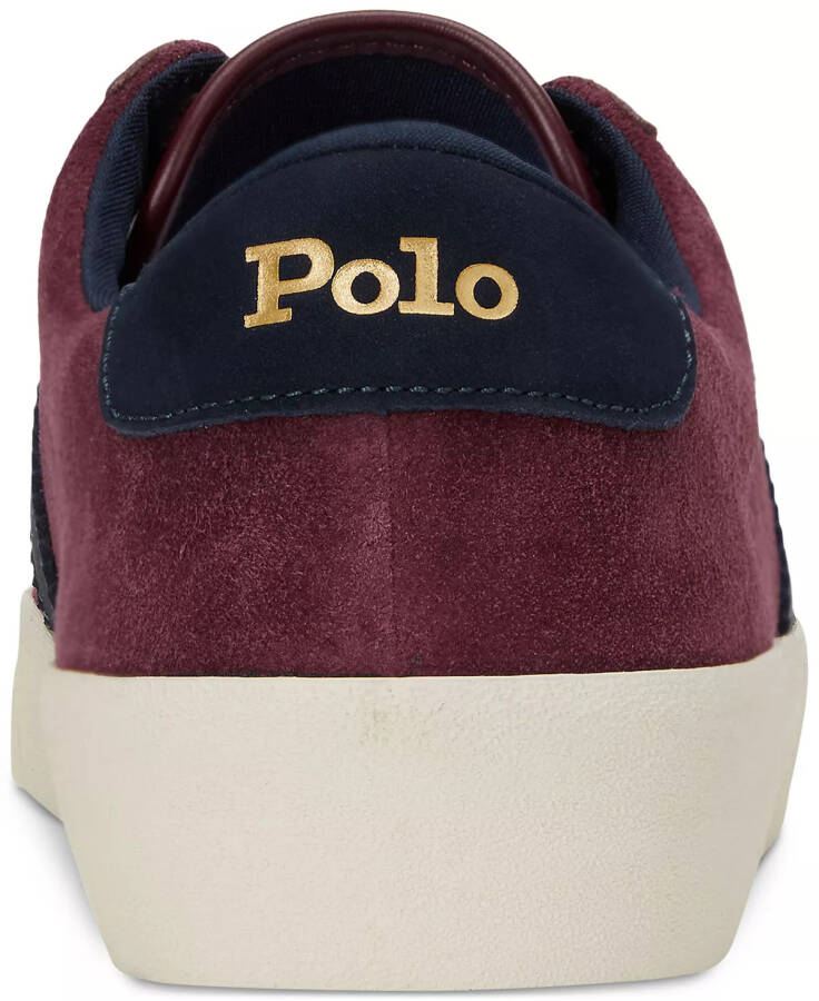 Men's Sayer Leather-Suede Sneaker WINE/NAVY - 2