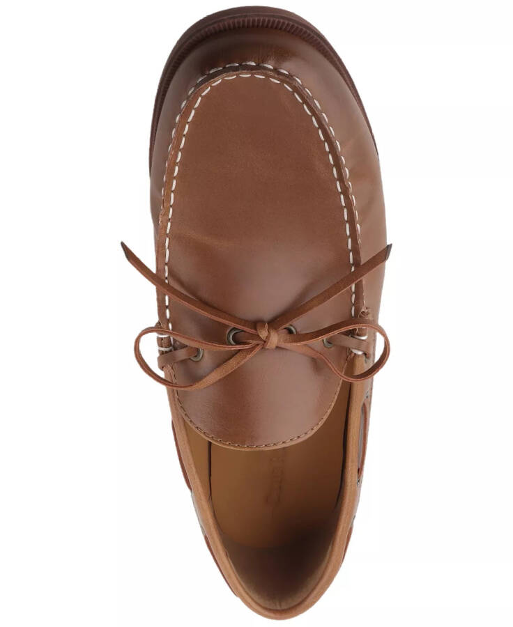 Men's Sean Boat Shoe, Created for Modazone Cognac - 9