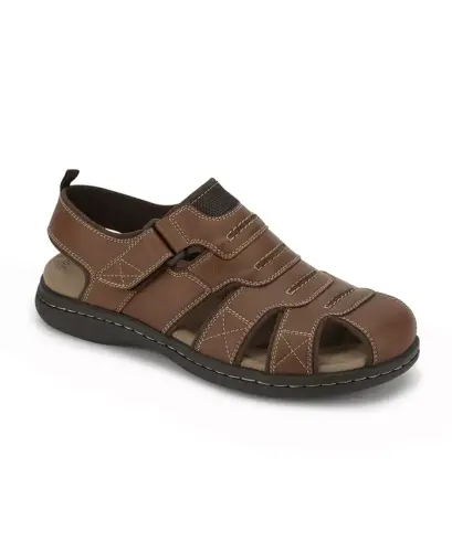 Men's Searose Closed-Toe Fisherman Sandals - Rust 