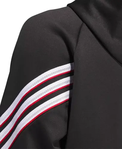 Men's Select Foundation Fleece Basketball Hoodie-Black, White - 4