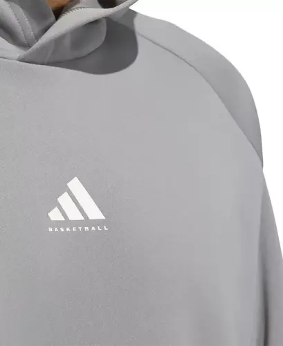 Men's Select Foundation Fleece Basketball Hoodie-Gray, Black - 3