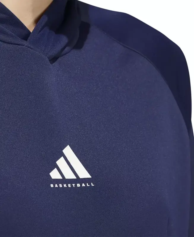 Men's Select Foundation Fleece Basketball Hoodie-Team navy blue, White - 3