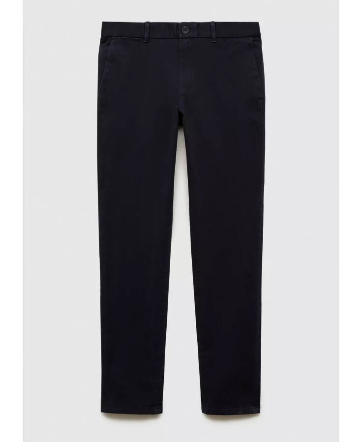 Men's Serge Chino Trousers Dark Navy - 2