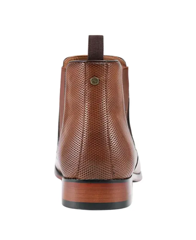 Men's Sesame Chelsea Dress Boots - Medium Brown Burnished - 3