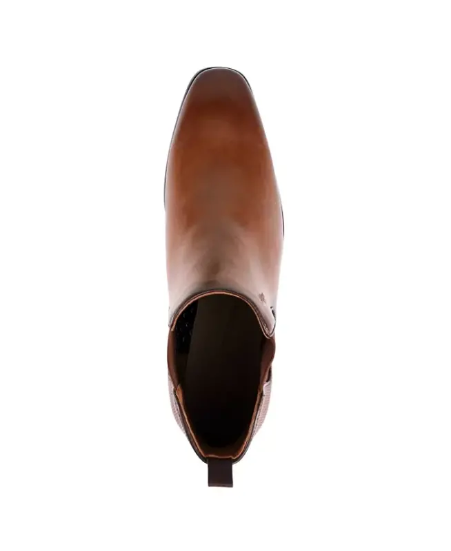 Men's Sesame Chelsea Dress Boots - Medium Brown Burnished - 4
