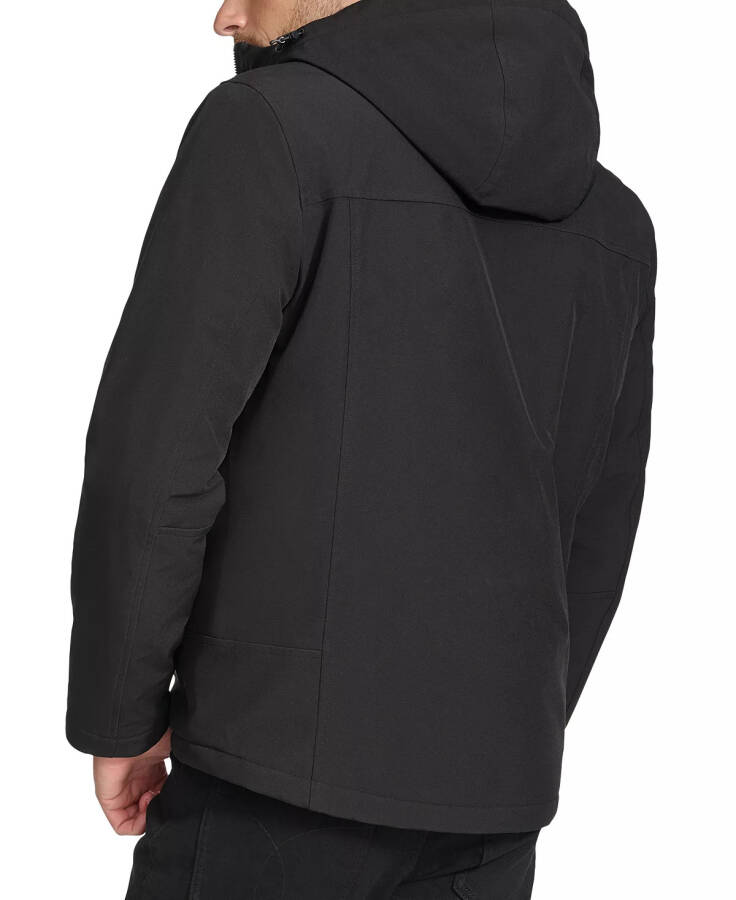 Men's Sherpa Lined Infinite Stretch Soft Shell Jacket Black - 2