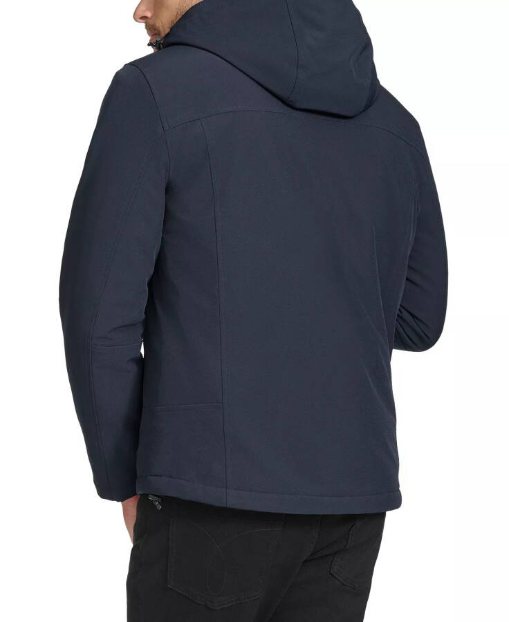 Men's Sherpa Lined Infinite Stretch Soft Shell Jacket True Navy - 2