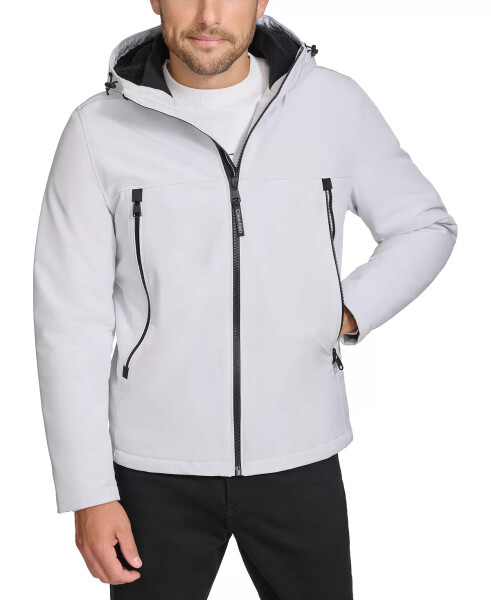 Men's Sherpa Lined Infinite Stretch Soft Shell Jacket White - 1