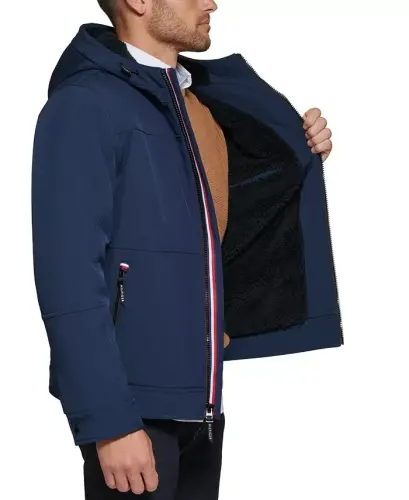 Men's Sherpa-Lined Softshell Hooded Jacket - 3