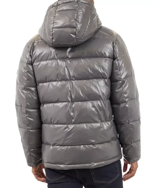 Men's Shine Puffer Jacket-Smoke - 7