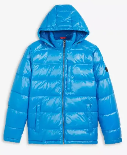 Men's Shine Puffer Jacket-True Blue - 3