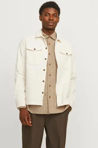 Men's Shirt with Pocket-ECRU - 1