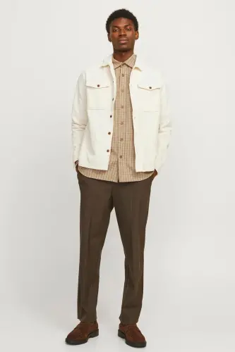Men's Shirt with Pocket-ECRU - 2
