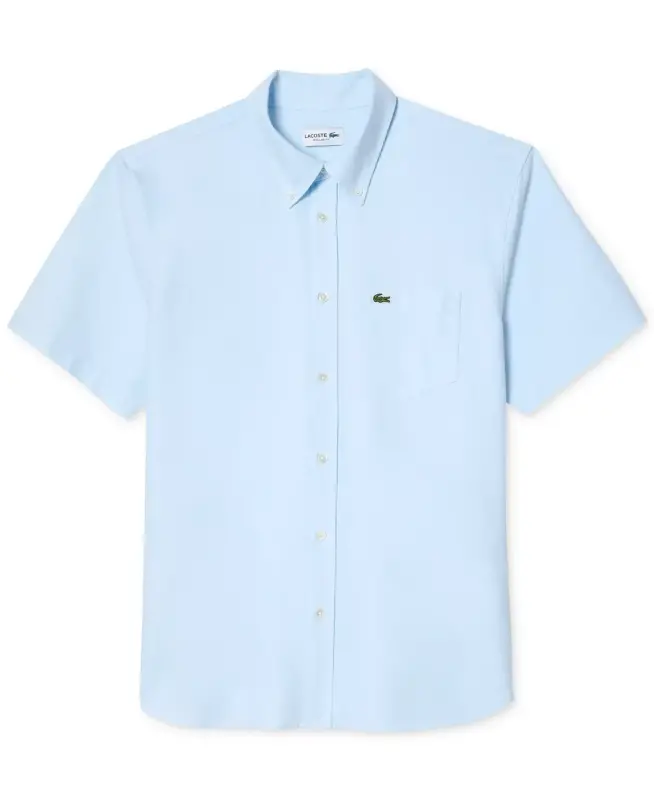 Men's Short Sleeve Button-Down Oxford Shirt - 3