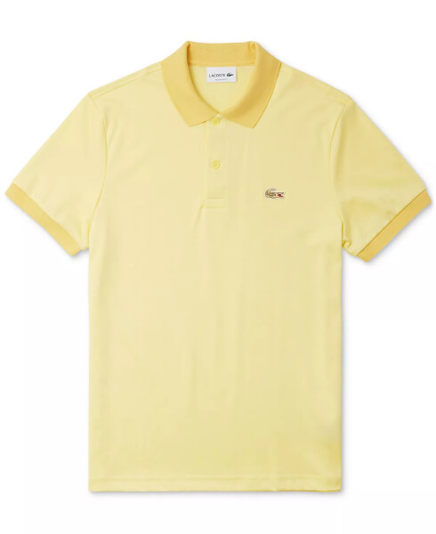 Men's Short-Sleeve Contrast-Trim Polo Shirt, Created for Modazone 107 Yellow - 1