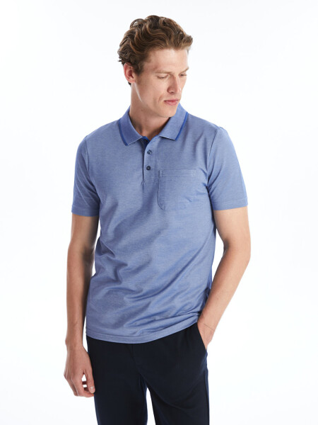 Men's Short Sleeve Cotton Polo Shirt - 9