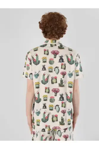 Men's short sleeve, multi-colored, regular fit printed shirt. - COLIN’S (1)