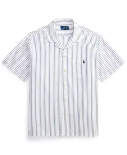 Men's Short-Sleeve Oxford Shirt - 7279A White Royal - 5