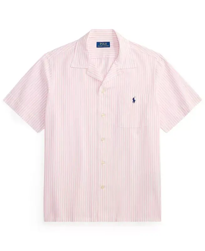 Men's Short-Sleeve Oxford Shirt - 7279B White New Rose - 5