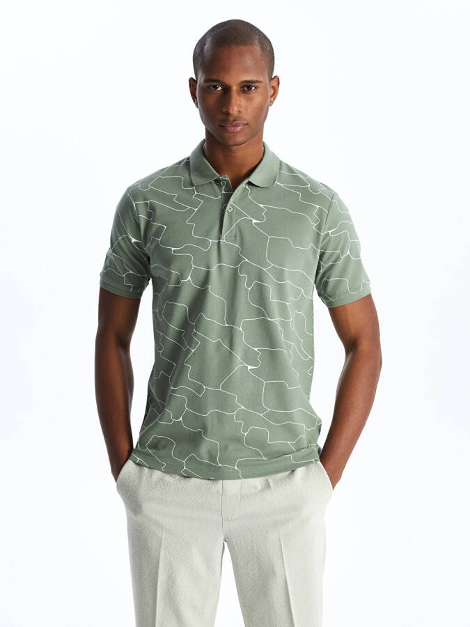 Men's Short Sleeve Patterned Pike Polo Shirt - 9