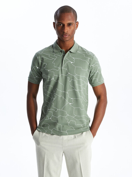 Men's Short Sleeve Patterned Pike Polo Shirt - 2