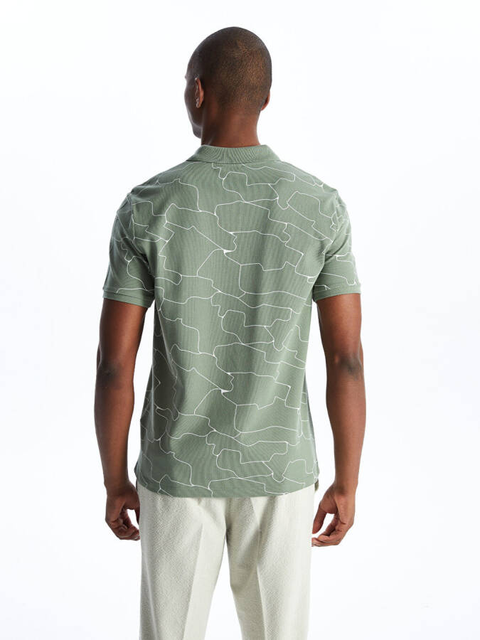 Men's Short Sleeve Patterned Pike Polo Shirt - 5