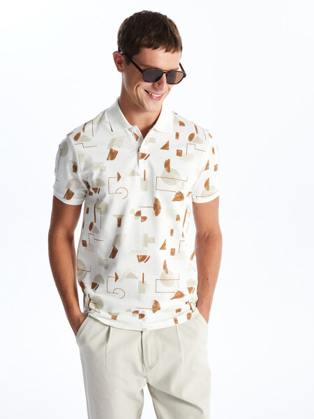 Men's Short Sleeve Patterned Pike Polo Shirt - 8