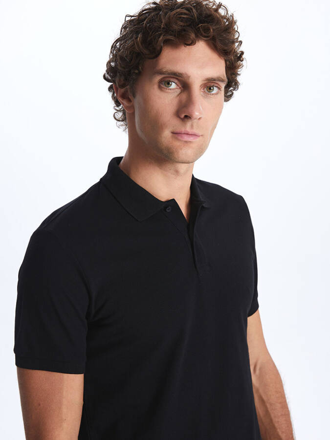 Men's Short Sleeve Piqué Polo Shirt - 4