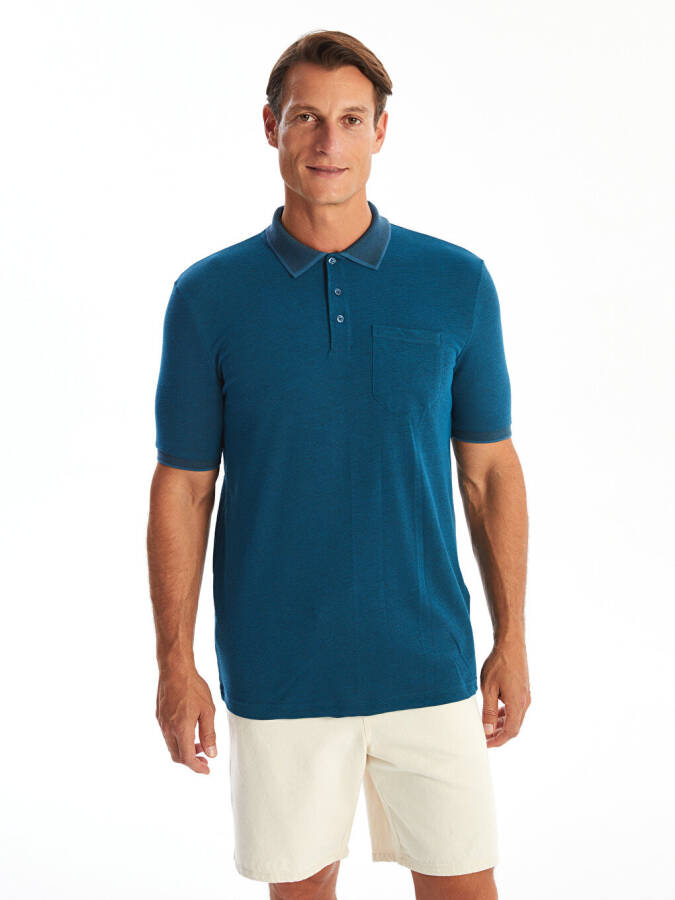 Men's Short Sleeve Polo Shirt - 7