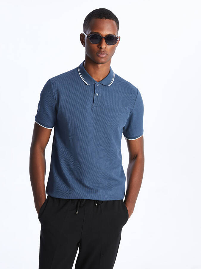 Men's Short Sleeve Polo Shirt - 1