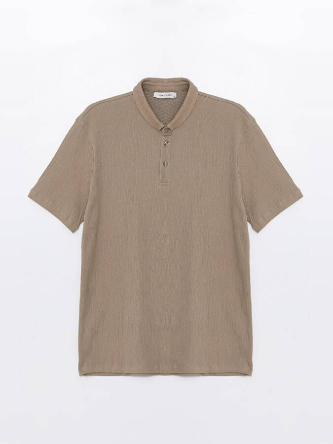 Men's Short Sleeve Printed Polo Shirt - 15